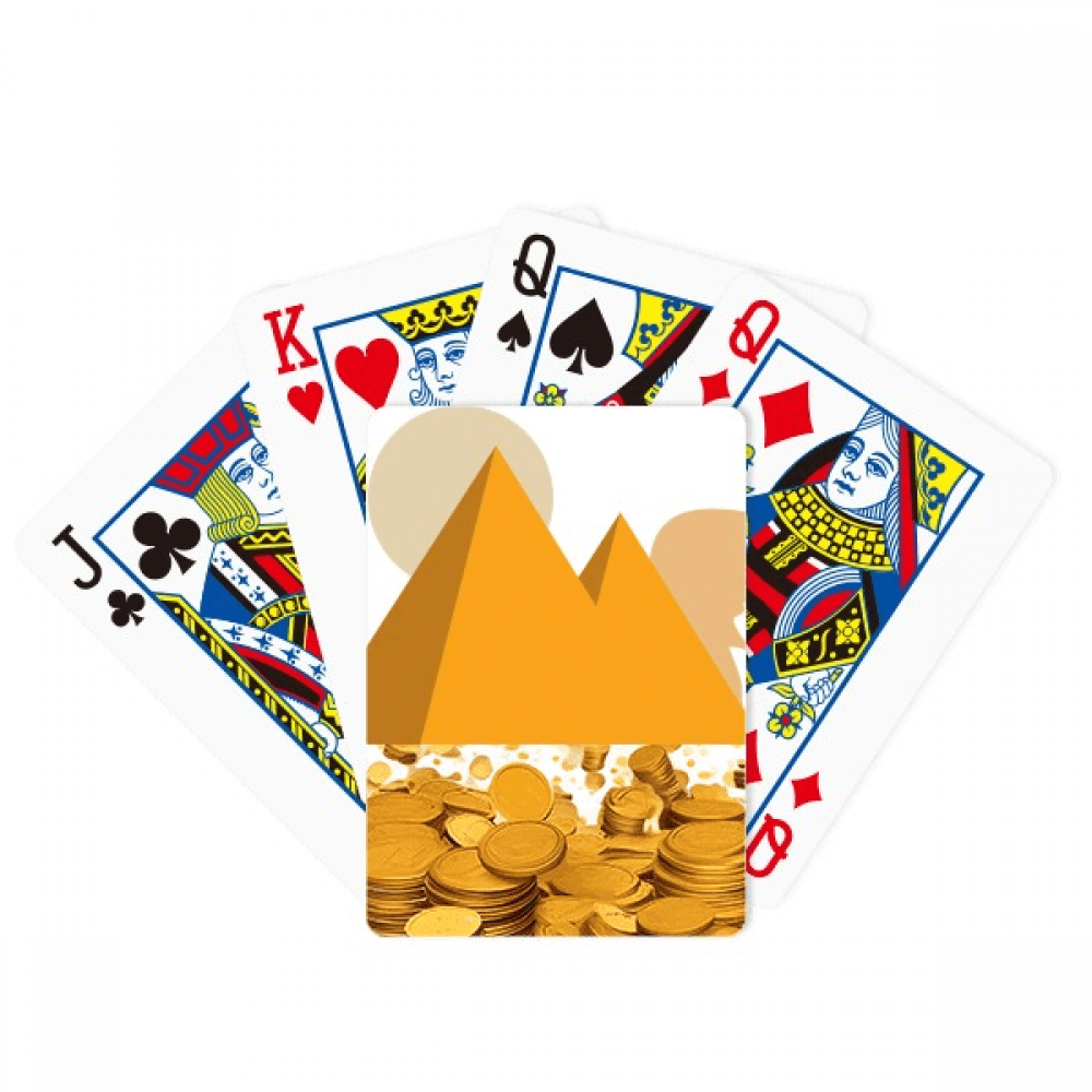 Egypt Yellow Sphinx Pyrads Sun Gold Playing Card Classic Game