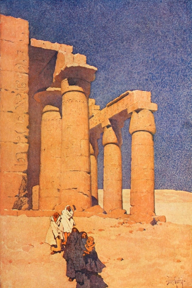 Egypt and its Monuments 1908 The Ramesseum Canvas Art - Jules Guerin (18 x 24)