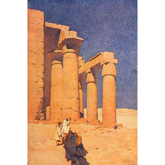 Egypt and its Monuments 1908, The Ramesseum Poster Print by Jules Guerin (24 x 36)