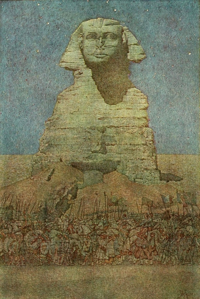 Egypt and its Monuments 1908 The Spinx Canvas Art - Jules Guerin (18 x 24)