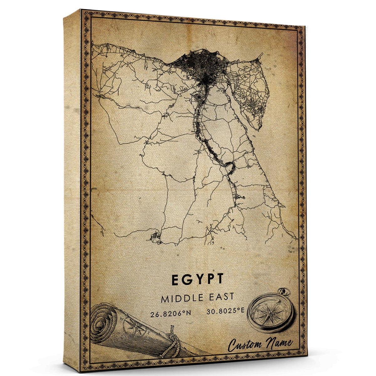 egypt-country-map-poster-egypt-country-road-map-art-poster-canvas