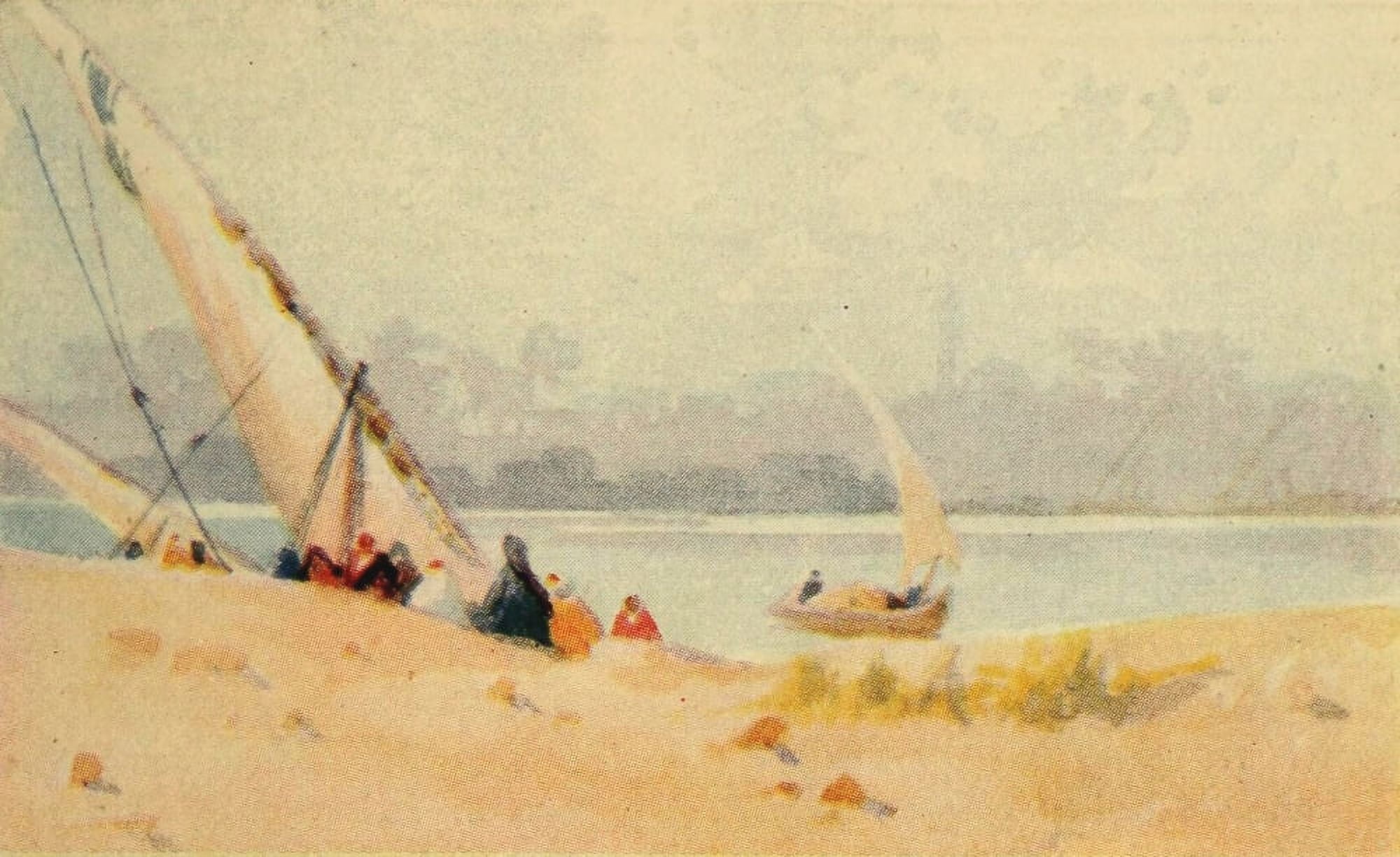 Egypt & how to see it 1907 A breezy day at Aboukir Canvas Art - Augustus Osborne Lamplough (18 x 24)