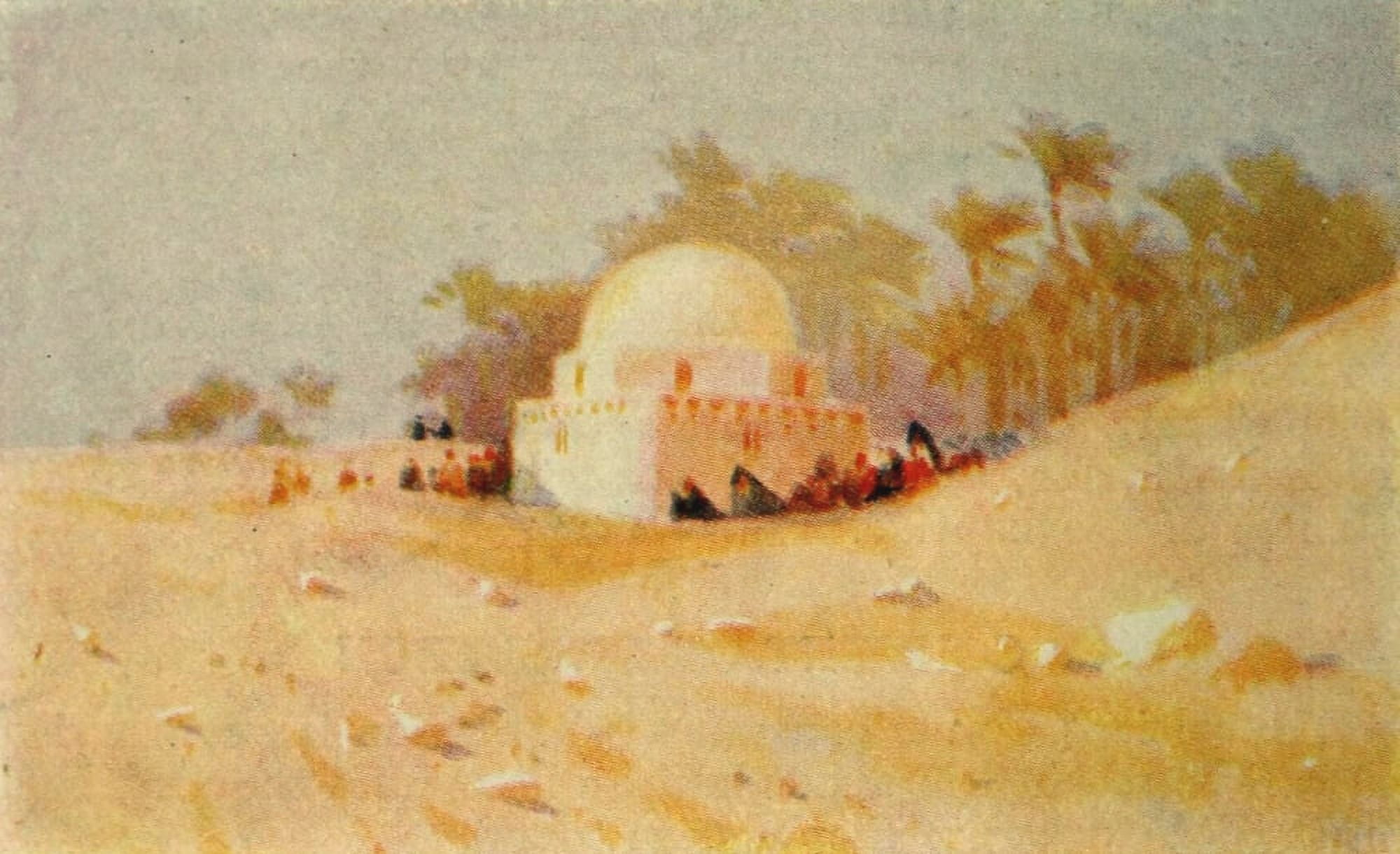 Egypt & how to see it 1907 A tomb in the desert Canvas Art - Augustus Osborne Lamplough (18 x 24)