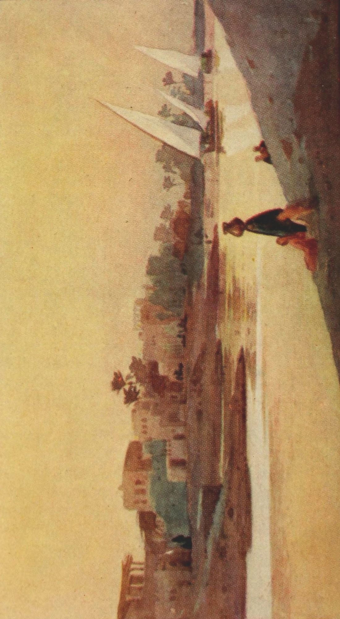 Egypt & how to see it 1907 On the Mahmoudieh Canal Alexandria Canvas Art - Augustus Osborne Lamplough (24 x 36)