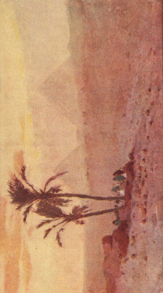 Egypt & how to see it 1907 The Pyramids of Giza from the desert Canvas Art - Augustus Osborne Lamplough (24 x 36)
