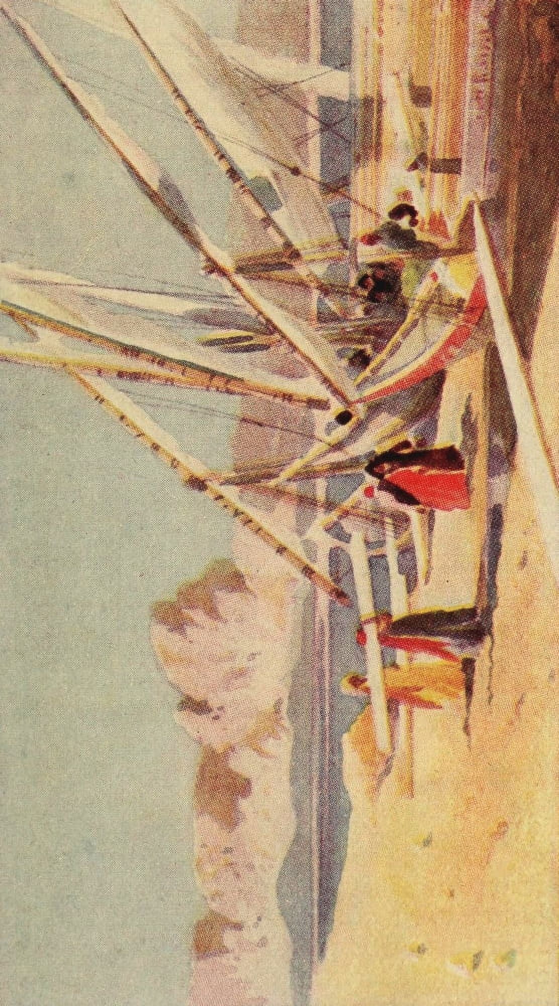 Egypt & how to see it 1907 Timber loading at Shellal Canvas Art - Augustus Osborne Lamplough (18 x 24)