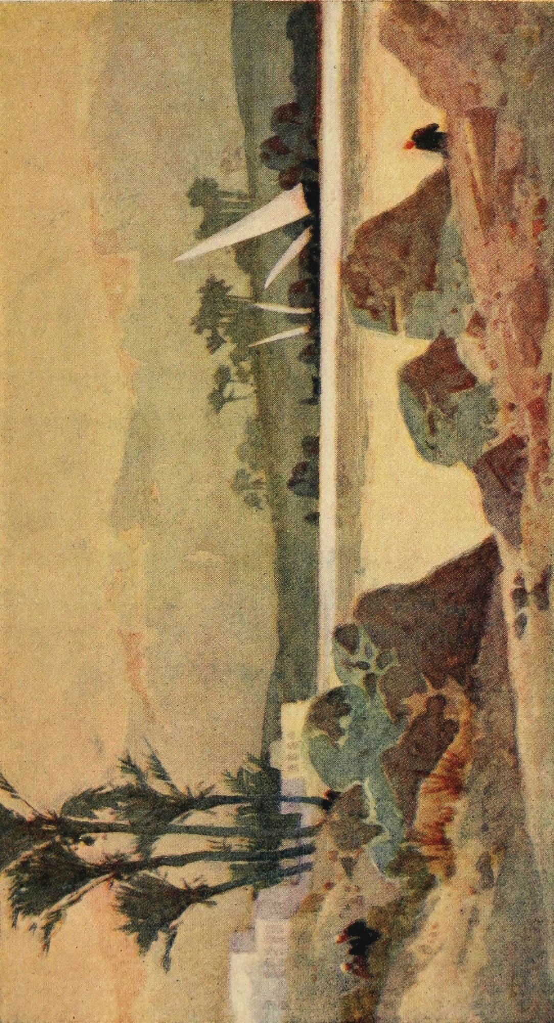 Egypt & how to see it 1907 View from the Cataract Hotel Assouan Canvas Art - Augustus Osborne Lamplough (18 x 24)