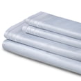 thumbnail image 1 of Egyptian 1000-Thread Count Solid Cotton Deep Pocket Traditional Sheet Set by Blue Nile Mills, King, Light Blue, 1 of 1