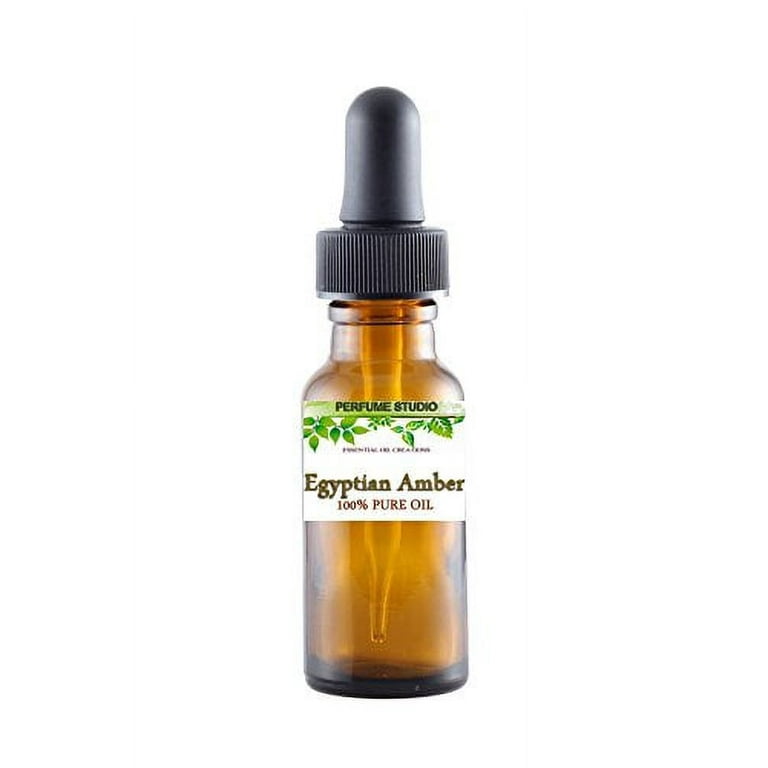 Egyptian Amber Oil. Packaged in a 15 ml Amber Glass Dropper Bottle (Pure  Strength, Concentrated, Undiluted Perfume Oil) 