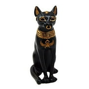 Egyptian Ancient God Deity Small Bastet Figurine Ubasti Bast Cat Motherhood Home Goddess Collectible Statue