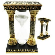 Egyptian Ankh Eye Of Horus Hieroglyphs Mystery Column Sandtimer Desktop Figurine