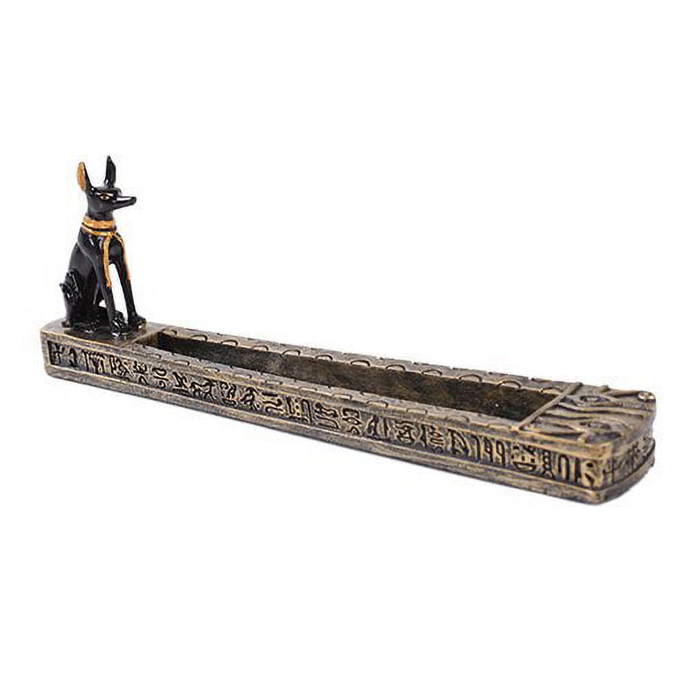 Egyptian Anubis Incense Holder Burner Figurine Made of Polyresin