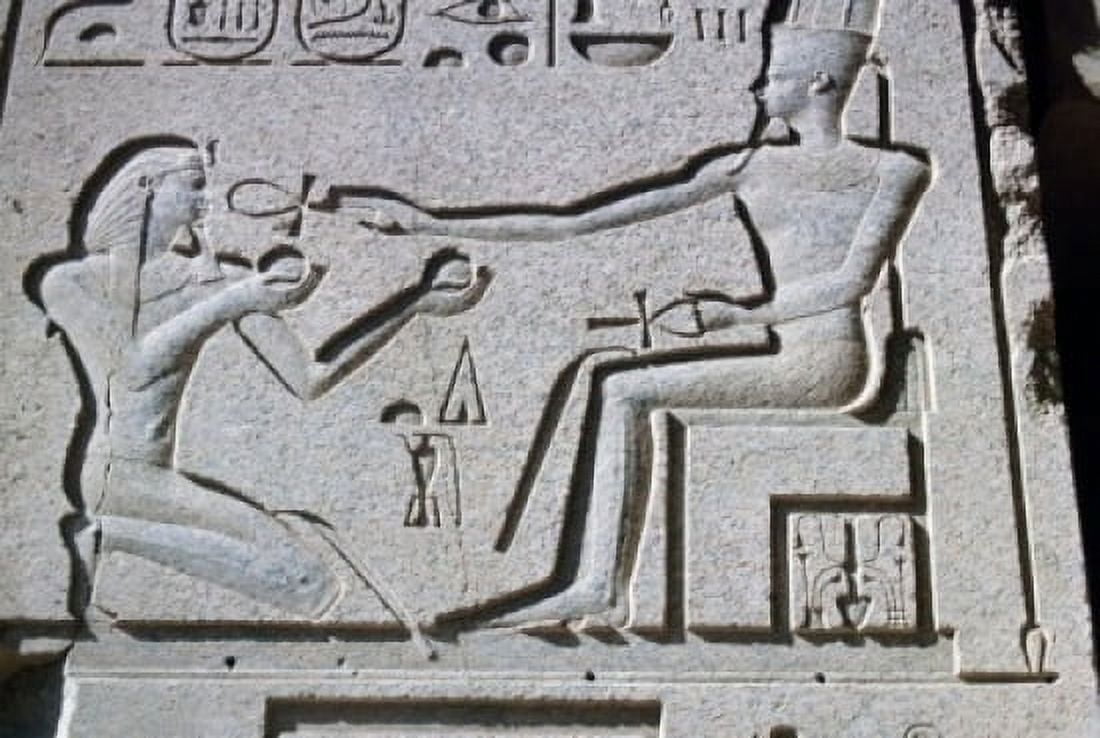 Egyptian Bas Relief  Egyptian Art Canvas Art -  (24 x 36)
