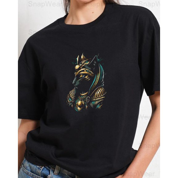 Egyptian Bastet Cat Horus Scarab Vintage Mythology Ancient Egypt T-Shirt Unisex, up to 5XL