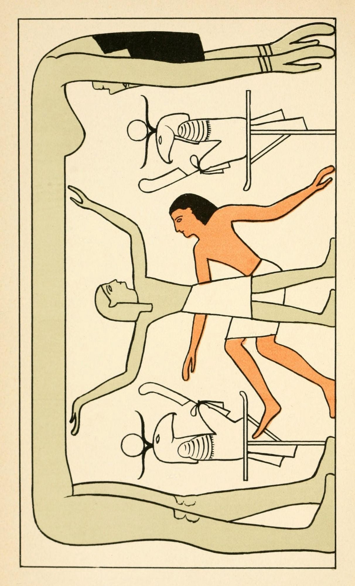 Egyptian Belief & Modern Thought 1878 Egyptian idea of resurrection Canvas Art - James Bonwick (18 x 24)