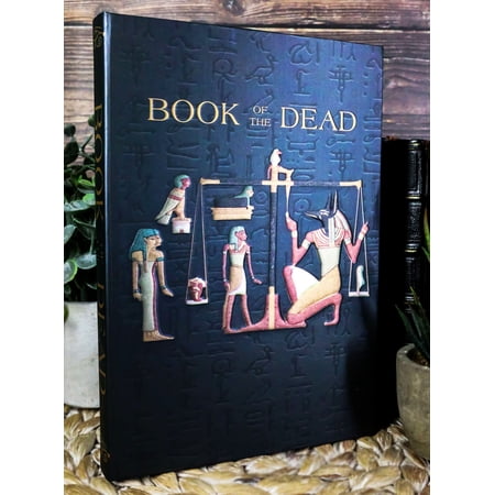 Egyptian Book Of The Dead Anubis With Scales Embossed Blank Page Journal Book