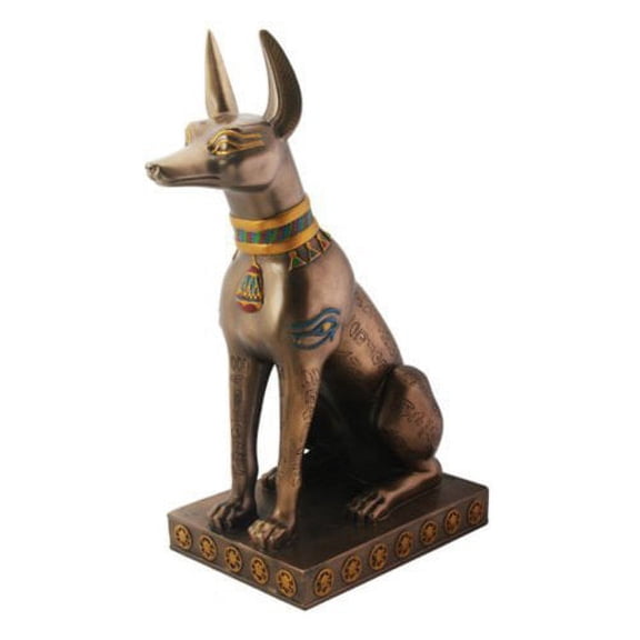Egyptian Bronze Anubis Collectible Figurine