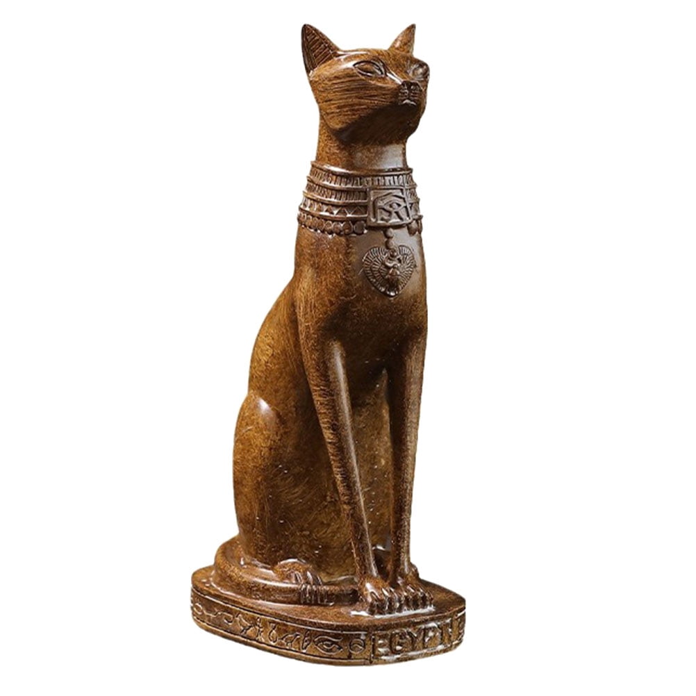 Egyptian Cat Statue Antique Egyptian Cat Statue Ornament Desktop Resin