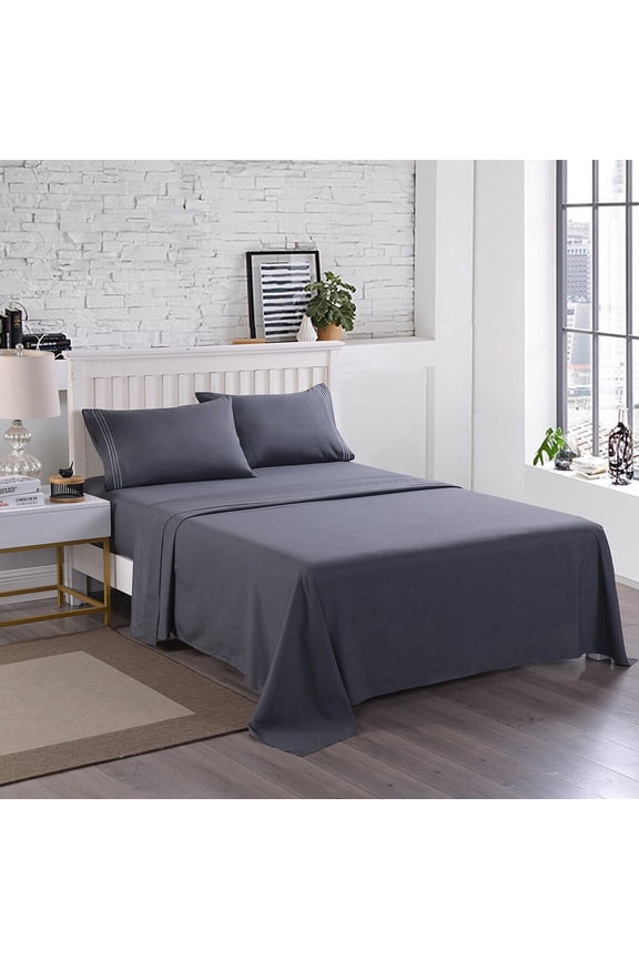 Egyptian Comfort 2200 Count 4 Piece Bed Sheet Set Deep Pocket Bed Sheets