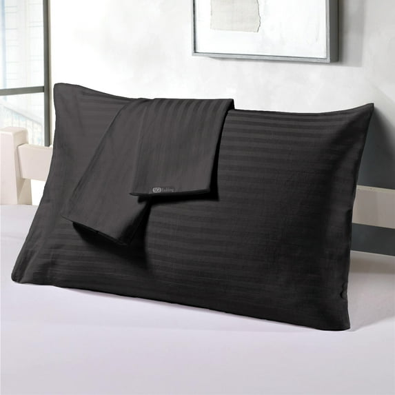 Egyptian Cotton 26X26 Size Pillow Covers & Fade Resistance Pillow Case (Pack of 2, Dark Gray)