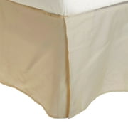 Egyptian Cotton 300-Thread Count Solid Bed Skirt by Blue Nile Mills, Queen, Tan