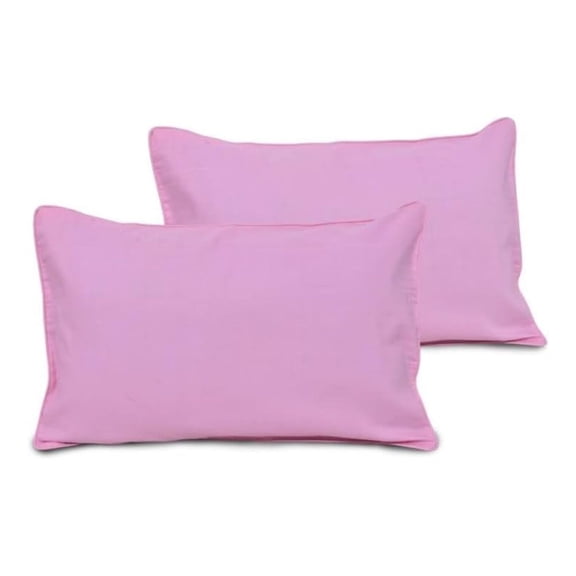 Egyptian Cotton 500 Thread Count Luxurious 2 PC Pillow Cases Super King Size 20" x 36"(Inches) -Pink Solid. Dimension in cm ( 51 cm x 91 cm) Super King Pillow Case
