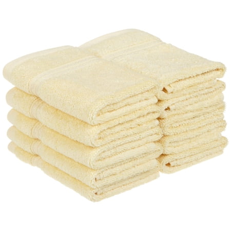 Egyptian Cotton 600 GSM, 10-Piece Face Towel Set Canary