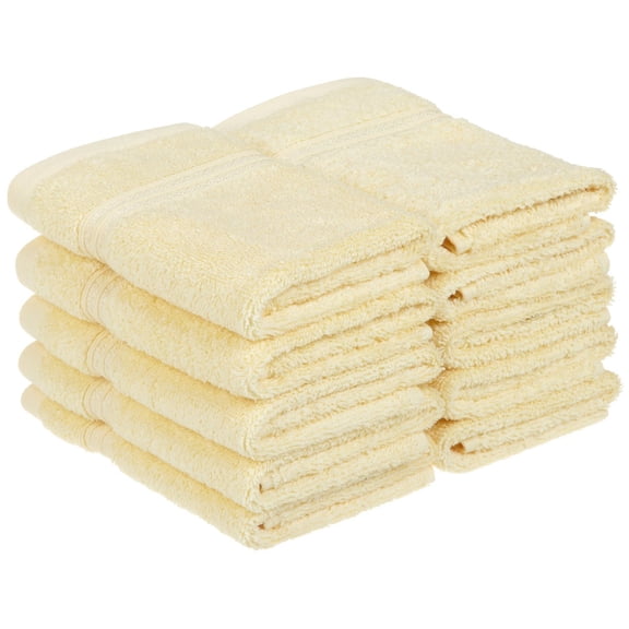 Egyptian Cotton 600 GSM, 10-Piece Face Towel Set Canary