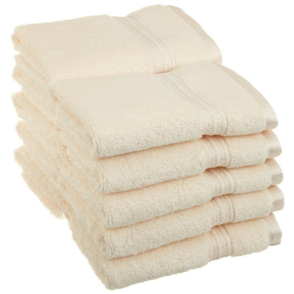 Egyptian Cotton 600 GSM, 10-Piece Face Towel Set Ivory