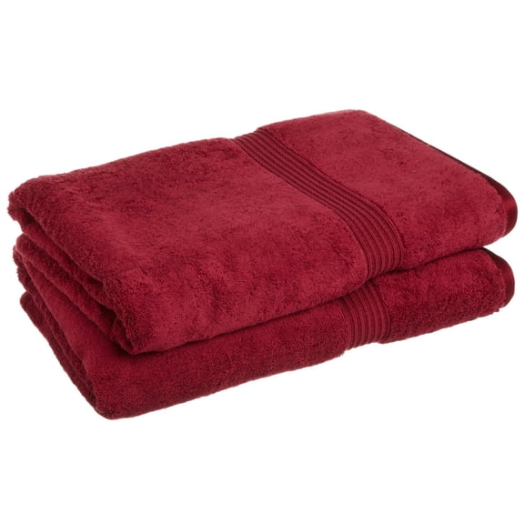 Egyptian Cotton 600 GSM, 2-Piece Bath Sheet Set Burgundy