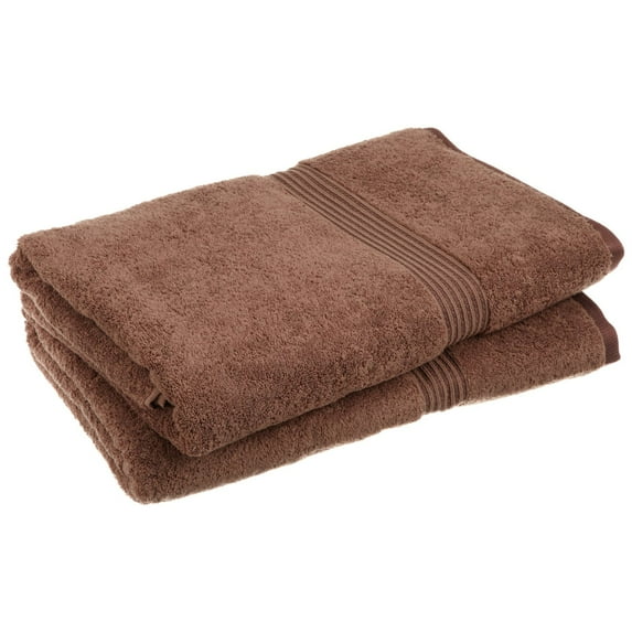 Egyptian Cotton 600 GSM, 2-Piece Bath Sheet Set Mocha