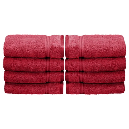Egyptian Cotton 600 GSM, 8-Piece Hand Towel Set Light Blue