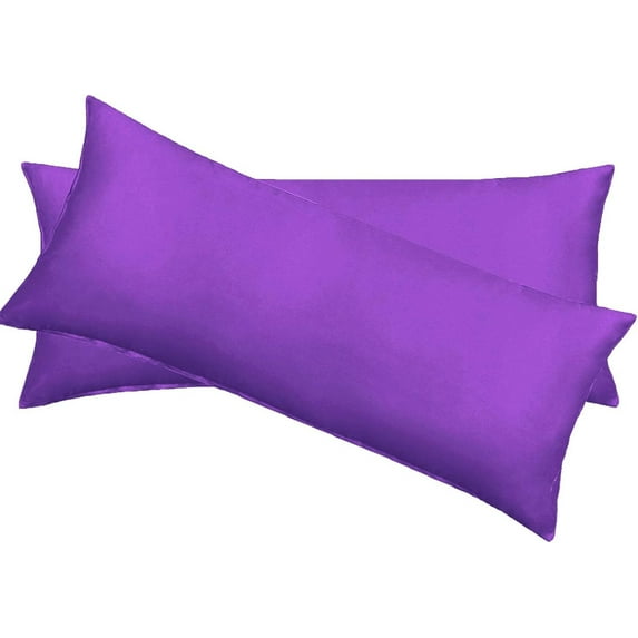 Egyptian Cotton 600 -TC Luxury 2 PC Pillow Cases Body Size (20x 56 inches ) Purple
