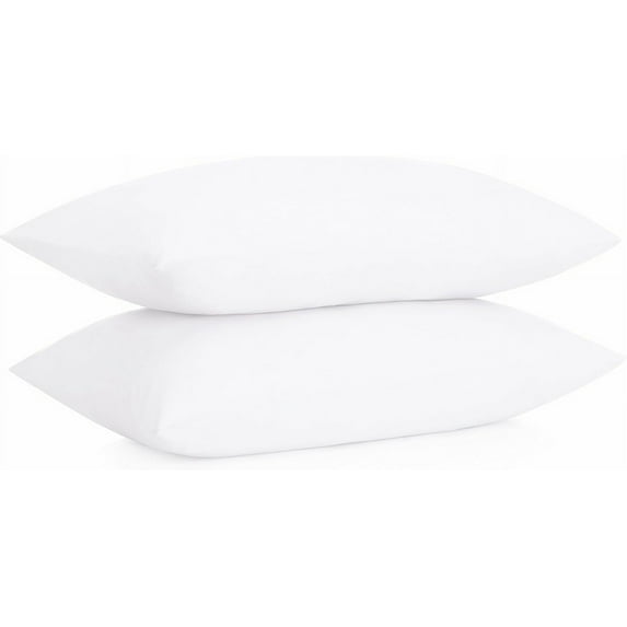 Egyptian Cotton 600 -TC Luxury 2 PC Pillow Cases Emperor Size (20x 42 inches ) White