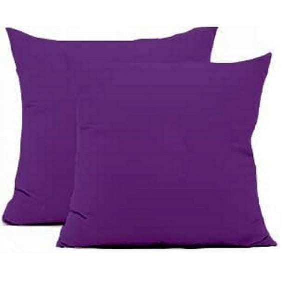 Egyptian Cotton 600 -TC Luxury 2 PC Pillow Cases European Size (26x 26 inches ) Purple