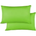 thumbnail image 1 of Egyptian Cotton 600 -TC Luxury 2 PC Pillow Cases Standard Size ( 20 x 26 inches ) Parrot Green Solid Pillow Covers, 1 of 5