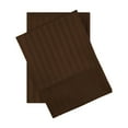 thumbnail image 1 of Egyptian Cotton 600 Thread Count Stripe Pillowcase Set, Chocolate, King by Superior, 1 of 4