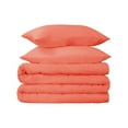 thumbnail image 1 of Egyptian Cotton 700 Thread Count Duvet Set, Full/ Queen, Coral, 1 of 3