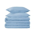 thumbnail image 1 of Egyptian Cotton 700 Thread Count Duvet Set, Full/ Queen, Light Blue, 1 of 3