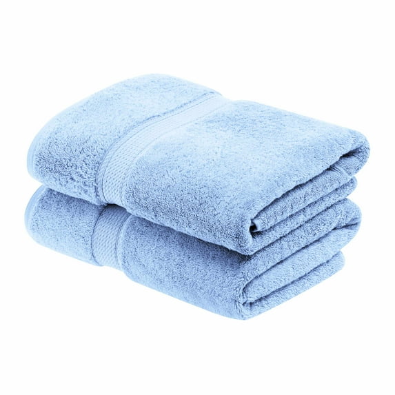 Egyptian Cotton 900 GSM Hotel Quality 2-Piece Bath Towel Set Light Blue