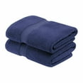 thumbnail image 1 of Egyptian Cotton 900 GSM Hotel Quality 2-Piece Bath Towel Set Navy Blue, 1 of 3