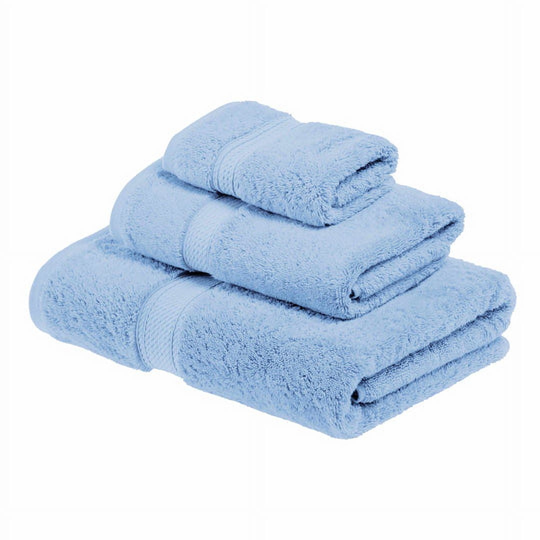 Egyptian Cotton 900 GSM Hotel Quality 2-Piece Bath Towel Set Light Blue