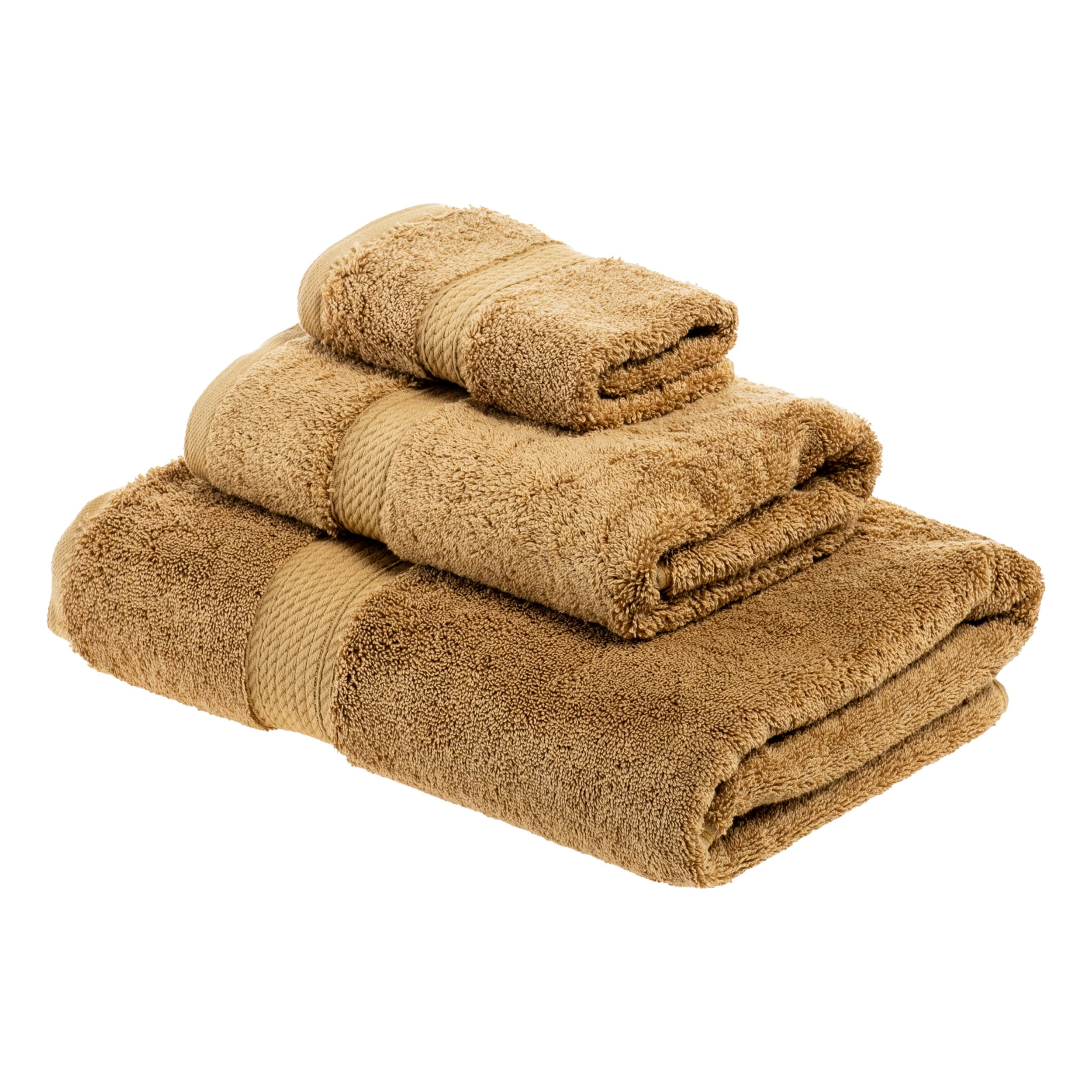 Egyptian Cotton 900 GSM Hotel Quality 3-Piece Towel Set, 1 Face, 1 Hand, and 1 Bath Toast