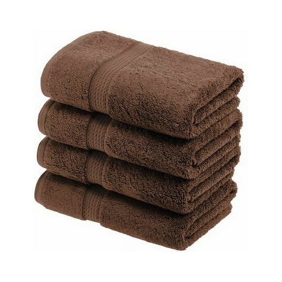 Egyptian Cotton 900 GSM Hotel Quality 4-Piece Hand Towel Set Chocolate