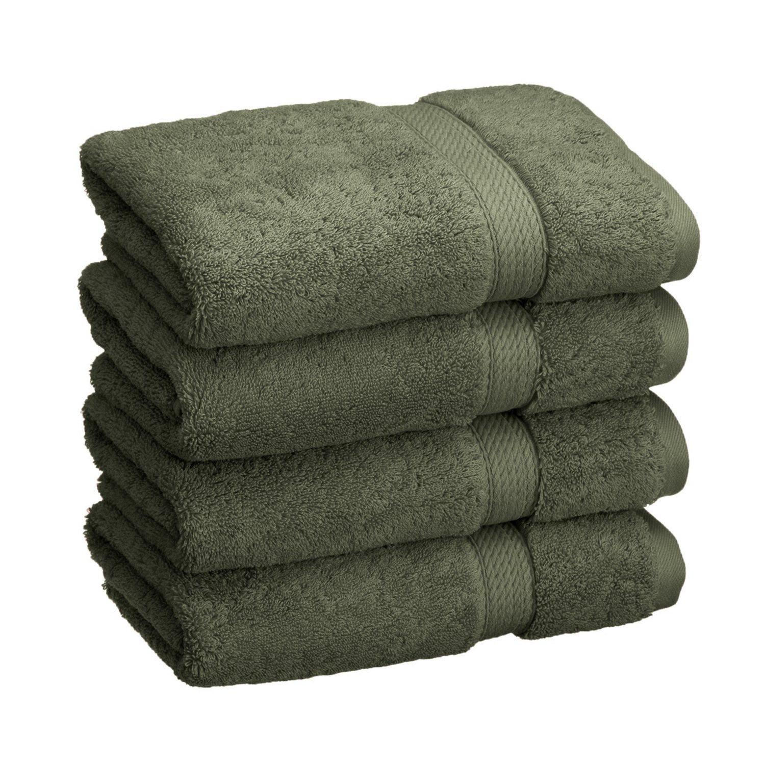 Egyptian Cotton 900 GSM Hotel Quality 4-Piece Hand Towel Set Forest Green