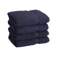 thumbnail image 1 of Egyptian Cotton 900 GSM Hotel Quality 4-Piece Hand Towel Set Navy Blue, 1 of 1