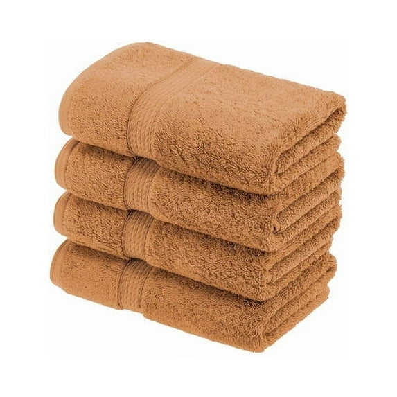 Egyptian Cotton 900 GSM Hotel Quality 4-Piece Hand Towel Set Rust