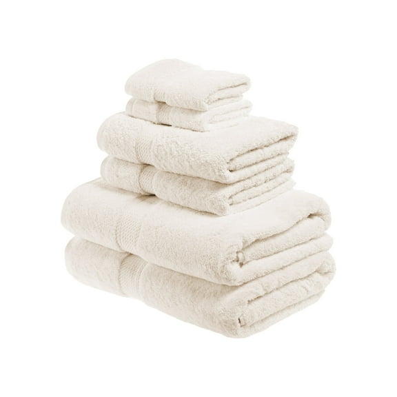 Egyptian Cotton 900 GSM Hotel Quality 6-Piece Towel Set, 2 Face, 2 Hand, and 2 Bath Forest Green