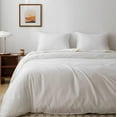 thumbnail image 1 of Egyptian Cotton Duvet Cover King Size Sateen Weave, Silky Soft and Breathable Bedding Set with Zipper Closure, Long Staple Cotton Bed Linen Moonless Night Black 3Pcs, 1 of 9