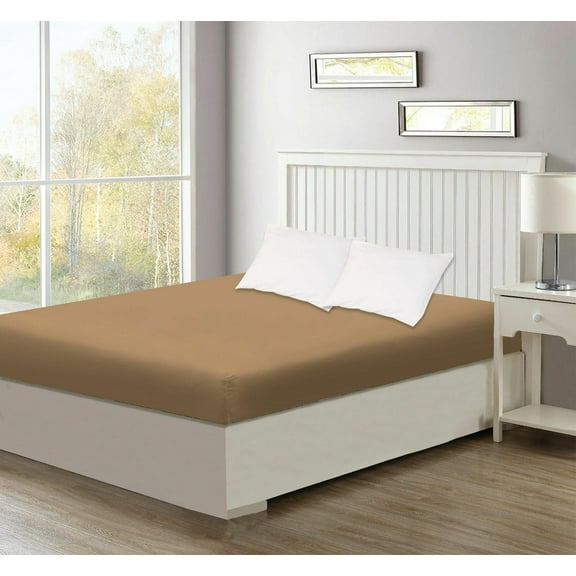 Egyptian Cotton Fitted Sheet Super Soft 16'' Deep Pockets Queen/King